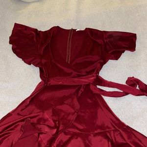 Red cocktail dress